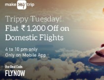 CITI Bank Cards Domestic Flights Rs. 1200 Cashback on Rs. 5000 at MakeMyTrip App